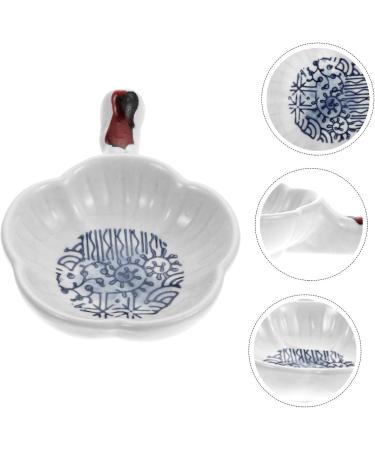 MAGICLULU 1pc Sauce Dish Vegetable Plate Ceramic Dipping Dish Pastry Plate Dipping Sauce Bowl Sauce Bowls Condiment Bowls Candy Plate Spice Dish Seasoning Dish Ceramics Household Spices 11X8X2CM Blue - Buy Online on GoSupps.com