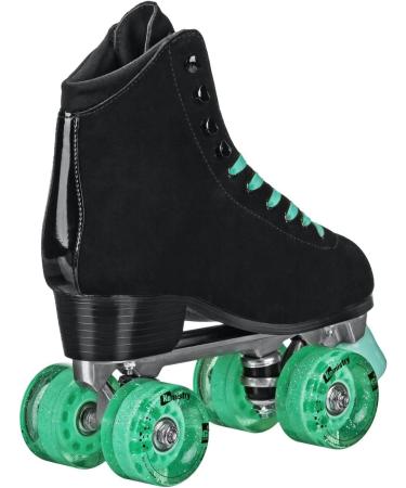 Roller Derby Elite Driftr Roller Skates Black/Mint 7 - High Performance Skates for Precision Maneuvering - Buy Online on GoSupps.com