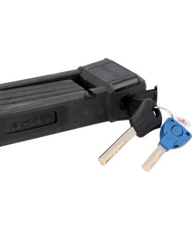 FISCHER PROTEC PLUS Folding Lock 85 cm - 3 Keys Dust Cap Soft Material - Black | International Shipping Available - Buy Online on GoSupps.com