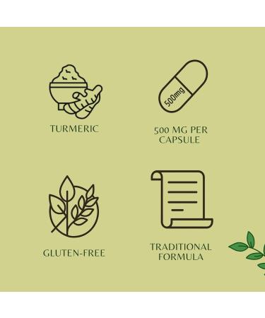 Turmeric Extract 500mg - 60 Vegetarian Capsules | Haldi Extract | Curcuma Longa | All Natural | 100% Vegan | Gluten-Free. Turmeric 1 Count (Pack of 1) - Buy Online on GoSupps.com