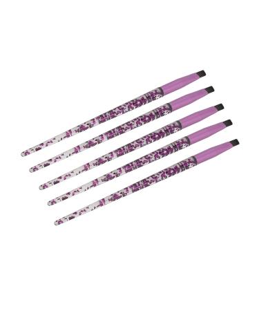 Premium Eyebrow Brushes Set - 5pcs Glitter Handle Eye Makeup Tools for Eyeshadow & Brows - Soft Hair Professional Cosmetic Brushes for Perfect Eyebrows - Buy Online on GoSupps.com