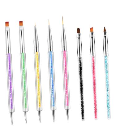 FRCOLOR 1 Set Nail Pen Polly Gel Wear-resistant Dotting Tools Nail Tools 2- Way Dotting Pens Pro Tools Para U as Dotting Supply Nail Painting Tools Nail Art Tool Pull Wire Painted Abs