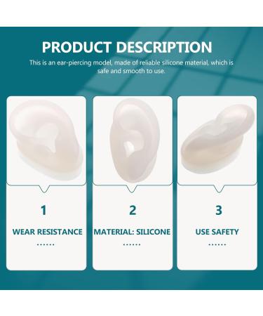 FOMIYES Flexible Ear Model for Piercing Practice - Silicone Anatomy Display Education Tool for Body Art & Perforation Techniques - Buy Online on GoSupps.com