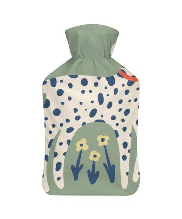 Hot Water Bottle With Lid Animal Dog Rubber Hot Water Bag For Pain Relief Cramps Foot Warmer Hot And Cold Therapy
