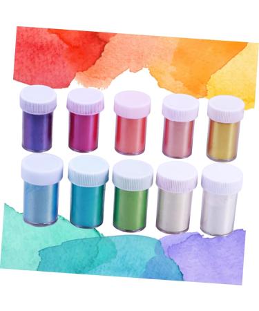 NUOBESTY 10 Pcs Mica Powder Nail Gel Polish Face Glitter Makeup Mica Pigment Powder Cosmetic Make up Sequins - Buy Online on GoSupps.com