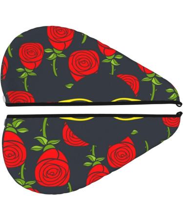 Super Absorbent Black Head Woman Microfiber Hair Towel Wrap - Soft Coral Velvet Quick Dry Cap for Long Curly & Thick Hair - Buy Online on GoSupps.com