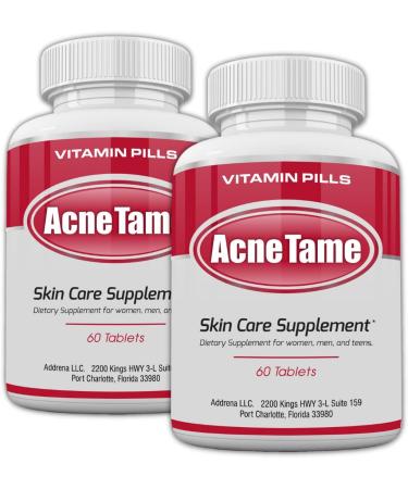 Acne Tame 120 Pills & Estrohalt Combo - Best Solution for Clearing Acne - Buy Online on GoSupps.com