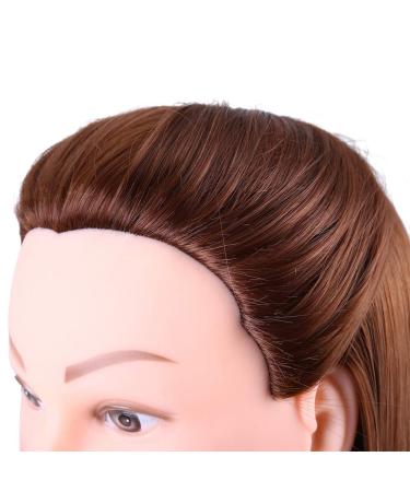 Professional Hairdressing Training Head with Clamping Stand - Synthetic Fiber Cosmetology Tool for Stylists - Buy Online on GoSupps.com