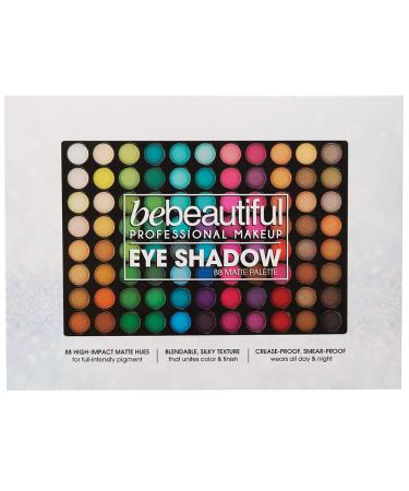 Bebeautiful Professional 88-Color Matte Eyeshadow Palette with Applicators - Buy Online on GoSupps.com