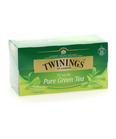 Twinings Pure Green Tea - green tea in a tea bag - high -quality green tea pure in its purest form for original green enjoyment 25 tea bags (50 g)