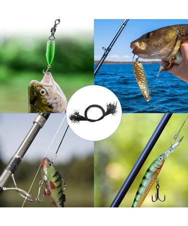 Decareta 40PCs Stainless Steel Front Fan - 30cm Fishing Gear with Carabiner Hooks | Ideal for Predatory Fishing - Buy Online on GoSupps.com
