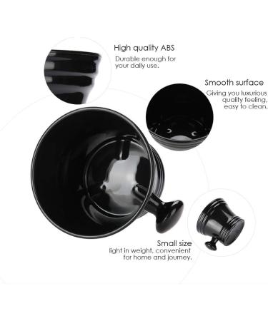Premium Black Shaving Cream Bowl for Men | Plastic Soap Foam Shaving Bowl - Perfect for Smooth Shaves - Buy Online on GoSupps.com