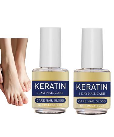 Soin des ongles la k ratine 3 jours fortifiant durcissant hydrat pour les ongles faibles/ab m s soin des cuticules pour le renforcement des ongles des pieds/des doigts (2PCS)