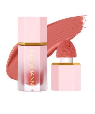 Liquid Blush Makeup Smooth Liquid Blush Lightweight Long-Wearing Smudge Proof Natural-Looking Color Matte Liquid Blush for Cheeks Makeup (# 103) # 103 1 count (Pack of 1)