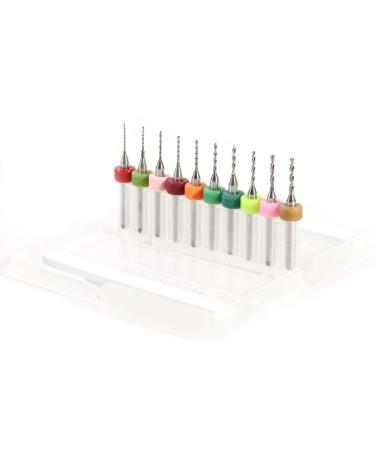 Drill Bit - 10pcs 0.6-1.5mm Cemented Carbide Mini Micro Drill Bit for CNC A-PCB Circuit Board