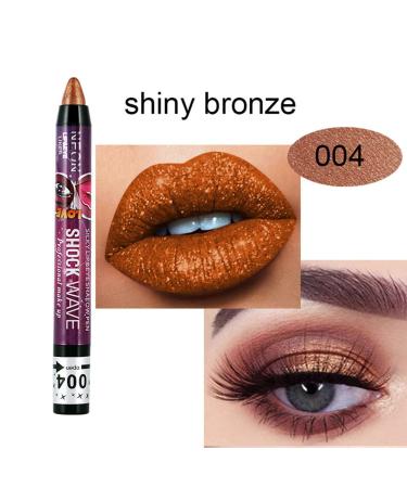 Go Ho 2PCS Shimmer Eyeshadow Sticks - Long Lasting Ultra Pigmented Eye Shadow in Shiny Bronze & Bright Red Copper - Buy Online on GoSupps.com