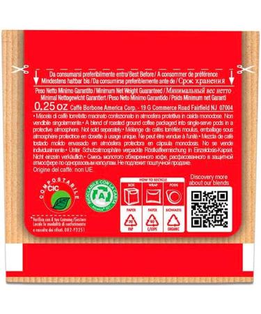 Caff Borbone M lange Rossa Lot de 50 dosettes Compatible E.S.E. dm 44 - Buy Online on GoSupps.com