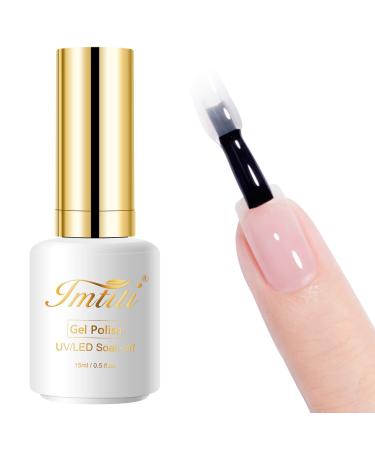 Imtiti Clear Rubber Base Coat Gel Nail Polish 15ML Clear Base Coat for Nail Strengthener and Growth Moisturizing Nourishing Non-Yellowing Formula - Buy Online on GoSupps.com