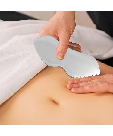 Nmkeqlos Guasha Tool For Face Body Scraping Comb Stainless Steel Scraper Manual Sha Tool For Waist Arms Shoulders Face Back Legs Body Face - Buy Online on GoSupps.com