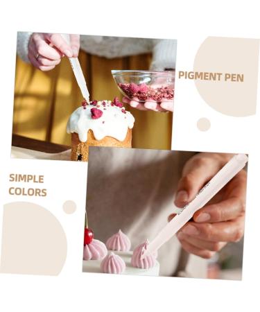MOLUCKFU 4pcs Baking Pigment Pen Cakes Biscuits Coloring Pens Fondant Pen Cake Frosting Tool White Plastic - Buy Online on GoSupps.com