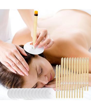 Lotvic 24-Piece Ear Candle Set - Natural Ear Cleaning Candles with 12 Protective Slices & Cotton Swabs for Clogged Ears | International Shipping - Buy Online on GoSupps.com