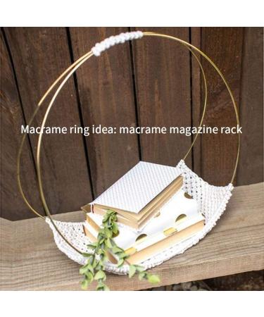 SUNTQ Macrame Hoops Ring for Dream Catcher - 4 inch Gold Pack of 10 - Buy Online on GoSupps.com