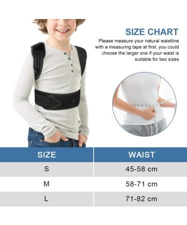 Yosoo Health Gear Posture Corrector for Kids Teenagers - Spinal Support Brace to Improve Back Pain & Kyphosis - S (Waist 13-24) - Buy Online on GoSupps.com