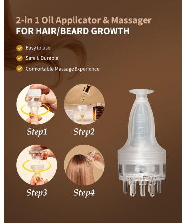 VTS Hair Serum Applicator Set - Rosemary & Moroccan Argan Oil for Hair Growth | Scalp Massager for Men & Women - Buy Online on GoSupps.com