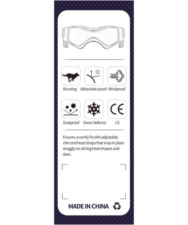 PETLESO Dog Goggles - UV Protection Sunglasses for Small/Medium Dogs | Anti-UV Eye Protection - Buy Online on GoSupps.com