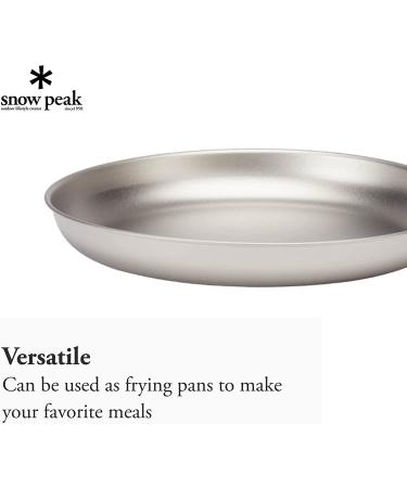 Snow Peak Titanium Plate - Lightweight & Durable for Backpacking and Camping - Buy Online on GoSupps.com