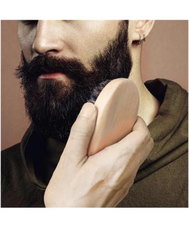Buy LCKJLJ Natural Wild Boar Bristles Men's Razor & Beard Brush | Portable Facial Cleaning & Mustache Tools for Grooming - Buy Online on GoSupps.com