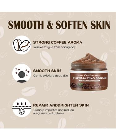 Coffee Scrub Body Scrub Cleansing Exfoliator Body Whitening Body Scrub Face Hands Feet (5pcs) - Buy Online on GoSupps.com