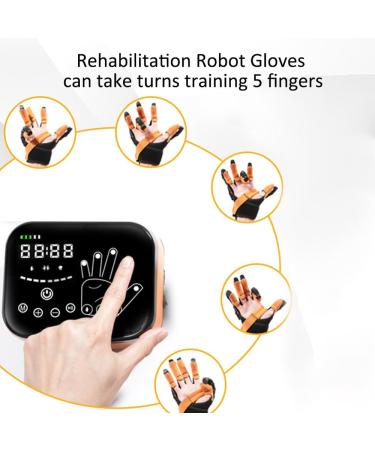 Finger Rehabilitation Robot Gloves for Hand Dysfunction | USB Chargeable LED Display 8 Intensity Levels | Hemiplegia & Stroke Recovery Device - Buy Online on GoSupps.com