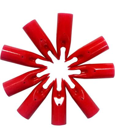 50pcs Arrow Nocks Archery Replacement Plastic Nocks for 7mm Arrow Shaft - Red - Buy Online on GoSupps.com