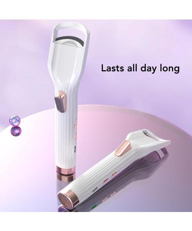 Heated Eyelash Curler | Rechargeable Electric Lash Curler with Silicone Pad | Long-Lasting Lift & Dryer Fan | Perfect for All Eye Shapes - Buy Online on GoSupps.com