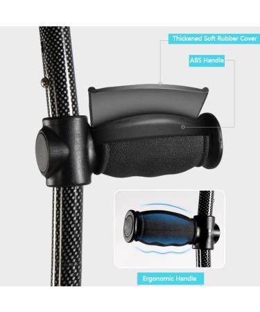 Folding Forearm Crutches for Adults Adjustable Height and Handle Crutches Lightweight Arm Crutches for Youth Children Men Women(Carbon Fiber Texture) Anniversary Independence - Buy Online on GoSupps.com