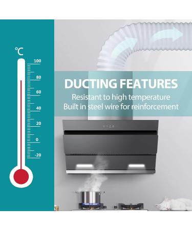 HG Power Exhaust Hose 100mm (5m) - Flexible PVC Aluminum Ventilation Tube | Sound Insulated & Heat Resistant Exhaust Air Pipe - Buy Online on GoSupps.com