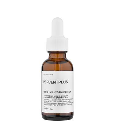 PERCENTPLUS - ULTRA LMW HYDRO SOLUTION - SERUM   ultra low molecular weight hydration factor   hyaluronic acid  acetylglucosamine  amino acid  focus on Improved skin epidermal hydration and - Formation of humectant layer... - Buy Online on GoSupps.com