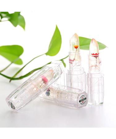 Ymibull Magic Jelly Flower Color Changing Lipstick - Moisturizing Lip Gloss (Yellow) - Buy Online on GoSupps.com
