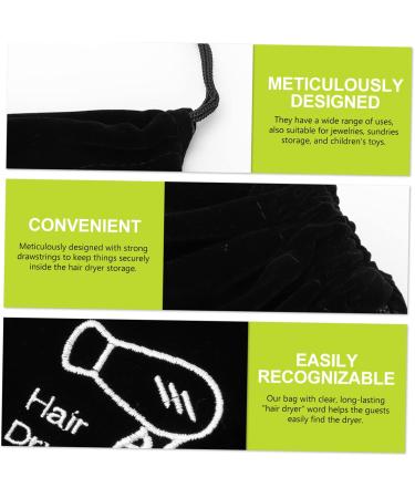 FOMIYES 8 Pcs Storage Bag Hair Styling Tools Drawstring Hairdryer Bag Storage Organizer Travel Wine Bag - Buy Online on GoSupps.com