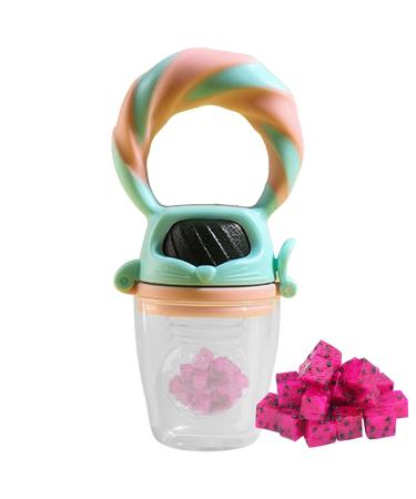 Jingling Fruit Pacifier Feeder - Safe Silicone Teething Tool for Babies | Soft Vegetable & Fruit Food Feeder - Buy Online on GoSupps.com
