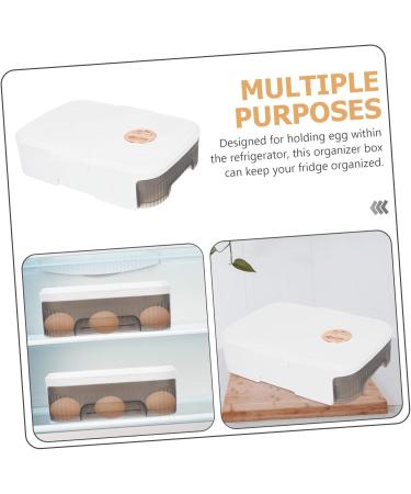 NAMOARLY Box Refrigerator Egg Carton Plastic Egg Holder Out Fridge Drawer Refrigerator Egg Organizer Eggshell - Buy Online on GoSupps.com