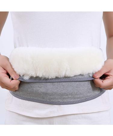 Qchomee Winter Thicken Cashmere Waist Warmer Band Thermal Abdominal Binder Stomach Lumbar Back Support Brace Wrap Belt Kidney Pain Relief Recovery for Women Men Waistline 34-43inch Grey - Buy Online on GoSupps.com