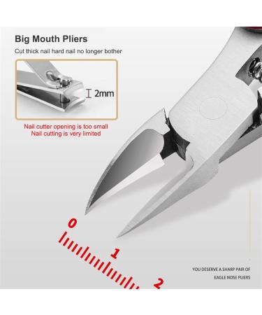Nail Clipper for Thick Nails Paronychia Improved Stainless steel nail clippers trimmer Ingrown pedicure care professional Cutter nipper tools feet toenail (Color : Red) - Buy Online on GoSupps.com