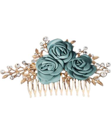 Beaupretty Flower Hair Accessories Rose side combs for women wedding bridal headpieces bride hair wedding big bows red bow hair claw clips for girls hair clips bow tie alloy Miss - Buy Online on GoSupps.com