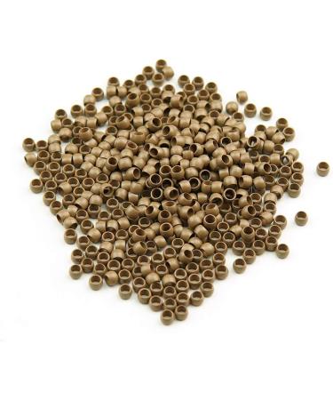 KOCONI 3mm Micro Rings Copper Nano Extension Beads - 1000PCS Light Brown Hair Extension Beads - Pack of 1000 Count - Buy Online on GoSupps.com