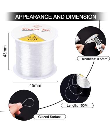 OBSEDE 0.5mm Elastic Cord Beading Thread for Jewelry Making - Round Stretch String Fibre Crafting Cord - Buy Online on GoSupps.com