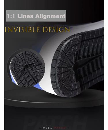 Shayee Shoes Heel Protector 2 Pairs Black 9.5-10.5 | Self-Adhesive Sole Repair Plates for Men and Women Sneakers | Noise Reduction & Skid Proof Cushion - Buy Online on GoSupps.com