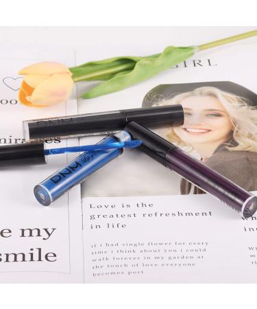 Go Ho Matte Lipstick Set - Waterproof Long Lasting Lip Gloss Trio in Black, Blue, and Purple | Nude Lip Tint Stain Makeup - 3PCS Matte Colors - Buy Online on GoSupps.com