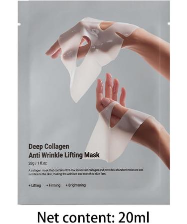  Goowafur Deep collagen overnight mask organic collagen face mask hydrating firming and moisturizing hydrogel face mask improves moisture elasticity and wrinkles - Buy Online on GoSupps.com